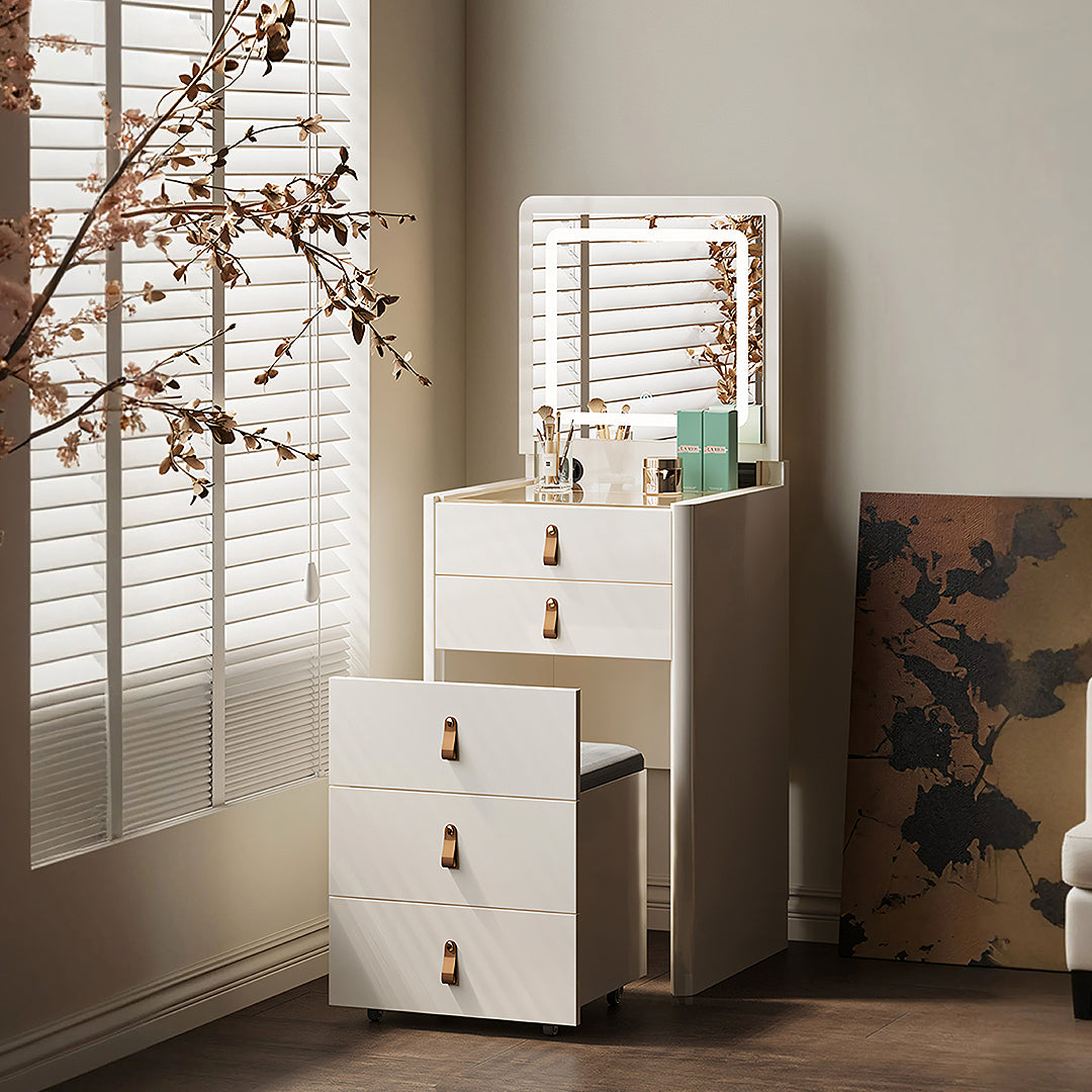 Espelho LED Redondo Touch 3 Cores de Luz Com Desembaçador e D