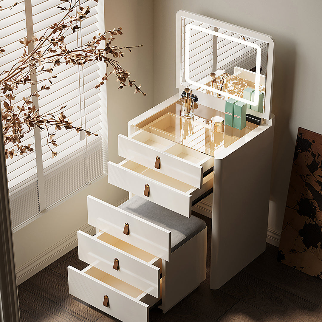 Espelho LED Redondo Touch 3 Cores de Luz Com Desembaçador e D