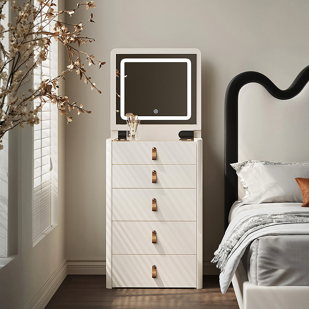 Espelho LED Redondo Touch 3 Cores de Luz Com Desembaçador e D